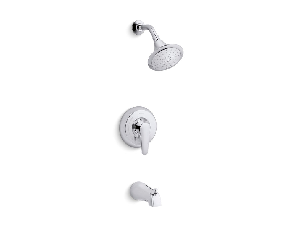 July™ Rite-Temp® bath and shower valve trim with lever handle, slip-fit spout and 2.0 gpm showerhead