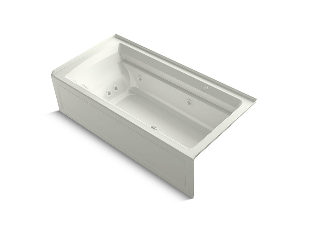 Archer® 72" X 36" Alcove Heated Bubblemassage™ Air Bath And Whirlpool, Right Drain