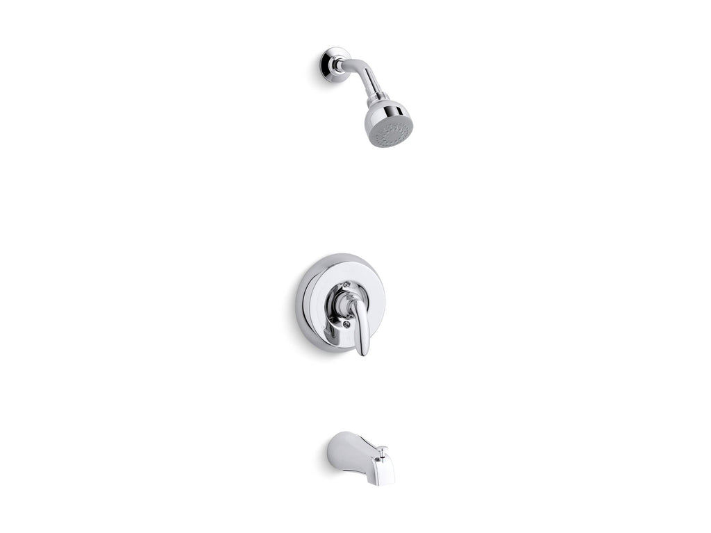 Coralais® Rite-Temp® Bath And Shower Valve Trim With Lever Handle, Npt Spout And 2.5 Gpm Showerhead, Project Pack