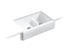 Whitehaven® Hayridge® Smart Divide® 35-11/16" Undermount Double-Bowl Farmhouse Kitchen Sink