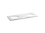 Solid/Expressions® 61" Vanity Top With Double Verticyl® Oval Cutout