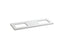 Solid/Expressions® 61" Vanity Top With Double Verticyl® Rectangular Cutout
