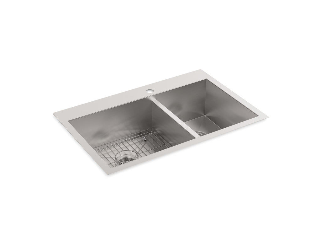 Vault™ 33" Top-/Undermount Double-Bowl Kitchen Sink