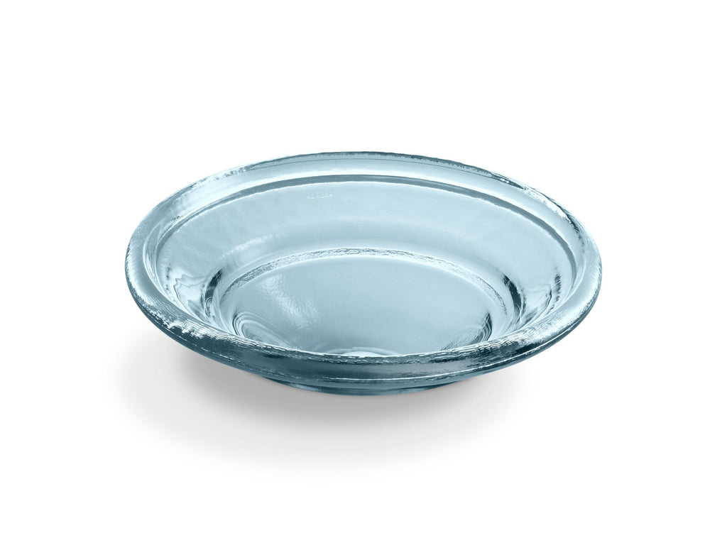 Spun Glass® 17-1/2" Round Drop-In Vessel Bathroom Sink, No Overflow