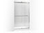 Levity® Sliding Shower Door, 82" H X 44-5/8 - 47-5/8" W, With 3/8" Thick Crystal Clear Glass