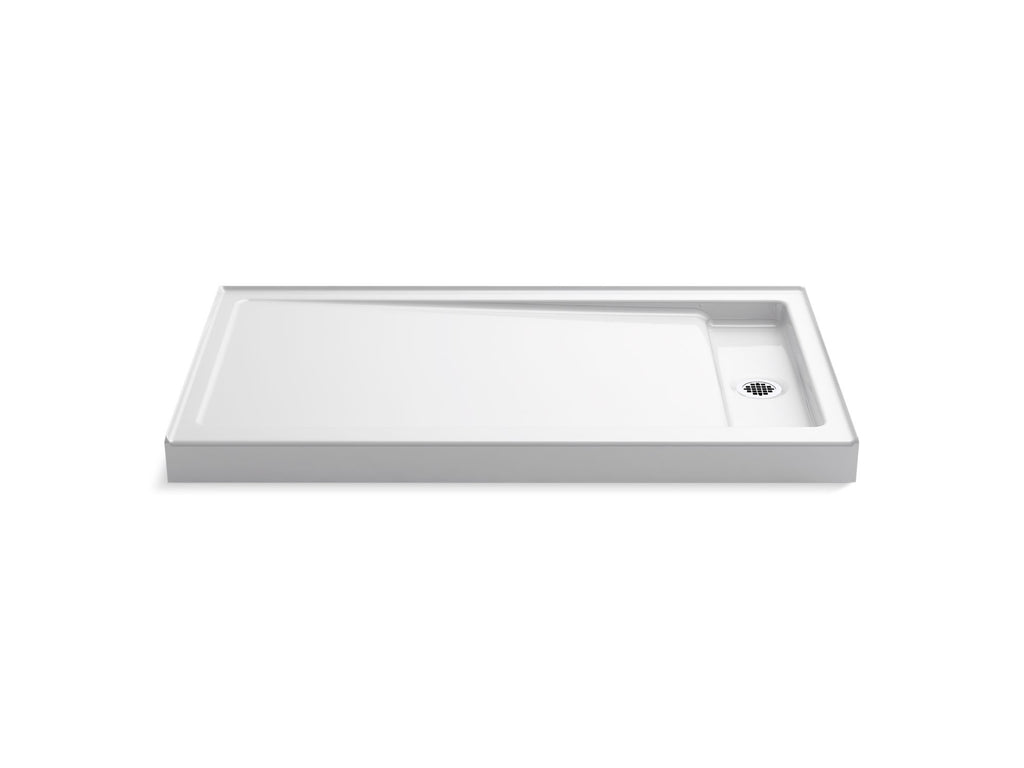 Bellwether® 60" X 34" Alcove Shower Base, Right Drain