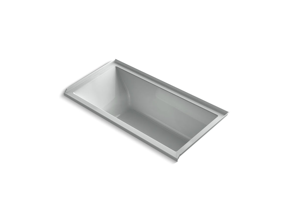 Underscore® Rectangle 60" x 30" drop-in VibrAcoustic(R) bath with Bask(R) heated surface, integral flange and right-hand drain