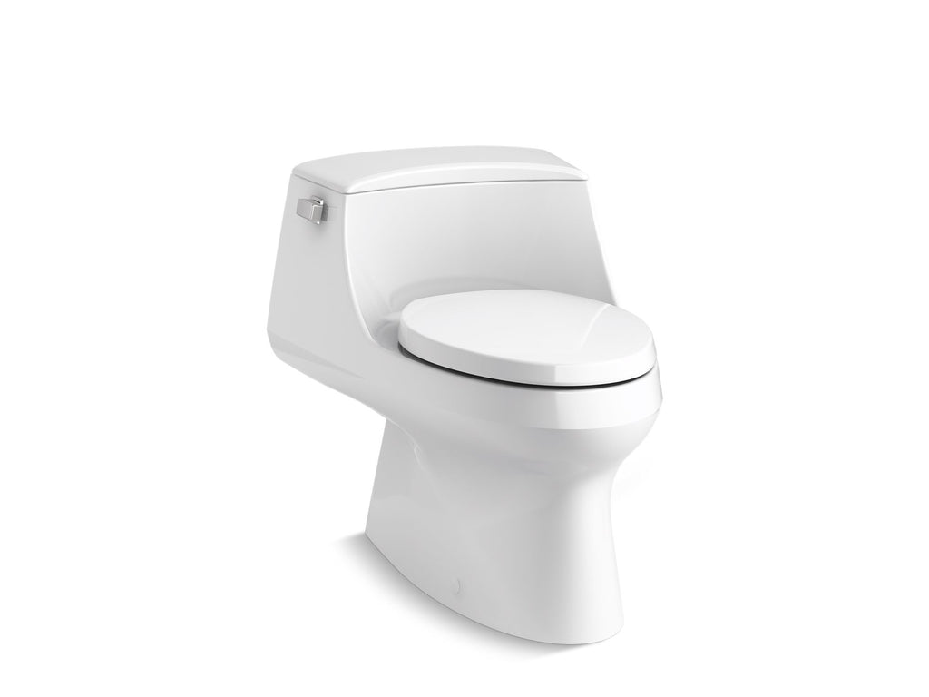 San Raphael® One-Piece Elongated Toilet With Skirted Trapway, 1.28 Gpf