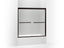 Gradient® Sliding Bath Door, 58-1/16" H X 56-5/8 - 59-5/8" W, With 1/4" Thick Frosted Glass