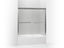 Gradient® Sliding Bath Door, 58-1/16" H X 56-5/8 - 59-5/8" W, With 1/4" Thick Crystal Clear Glass