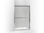 Gradient® Sliding Shower Door, 70-1/16" H X 42-5/8 - 47-5/8" W, With 1/4" Thick Frosted Glass