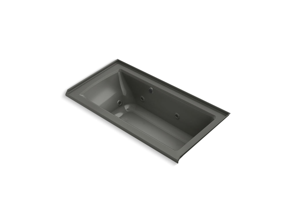 Archer® 60" X 30" Alcove Whirlpool Bath With Bask® Heated Surface, Right Drain