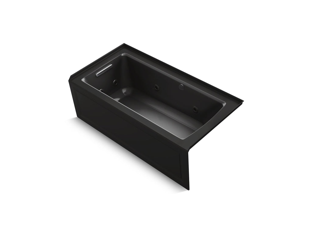 Archer® 60" X 30" Alcove Whirlpool Bath With Bask® Heated Surface, Left Drain