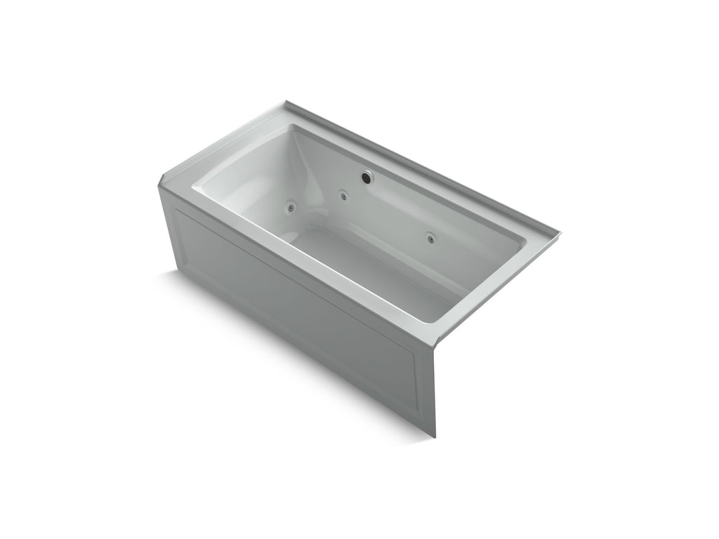 Archer® 60" X 30" Alcove Whirlpool Bath With Bask® Heated Surface, Right Drain