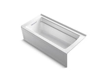 Archer® 66" X 32" Alcove Heated Bubblemassage™ Air Bath With Bask® Heated Surface, Left Drain
