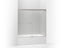 Revel® Sliding Bath Door, 55-1/2" H X 56-5/8 - 59-5/8" W, With 5/16" Thick Crystal Clear Glass