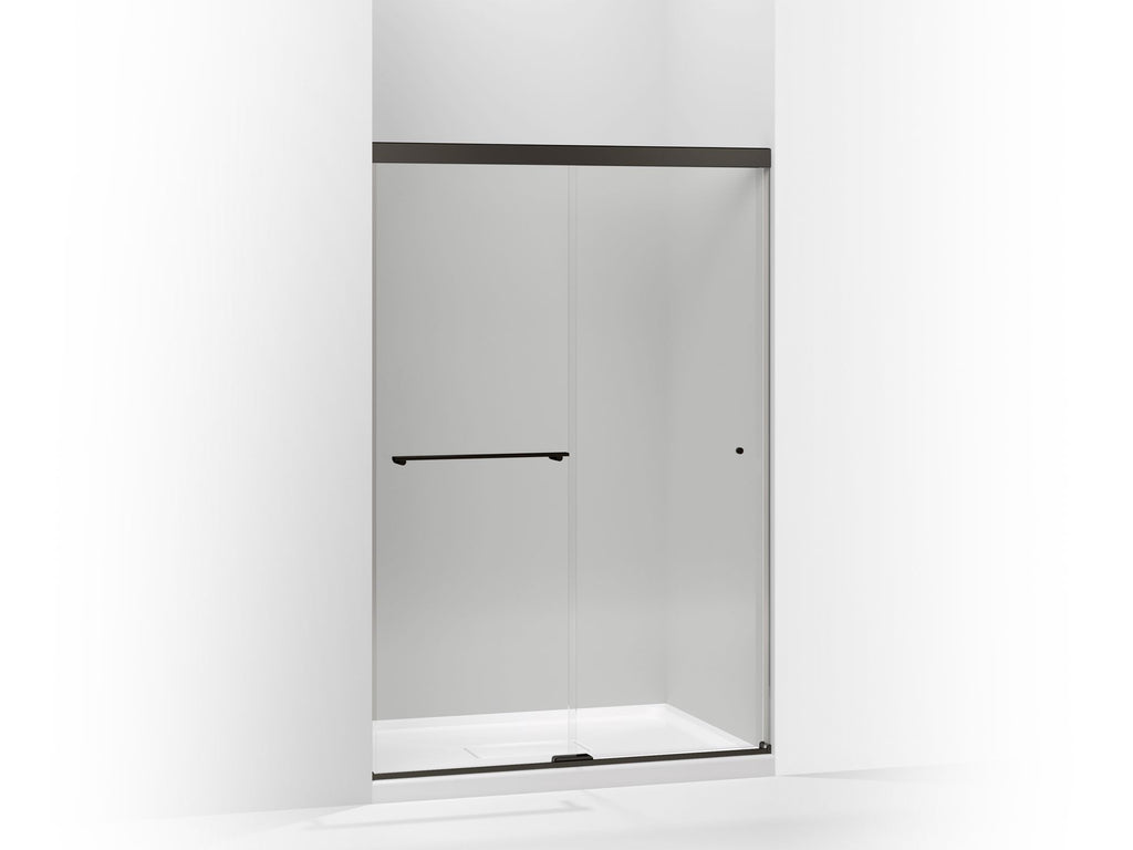 Revel® Sliding Shower Door, 70" H X 44-5/8 - 47-5/8" W, With 1/4" Thick Crystal Clear Glass
