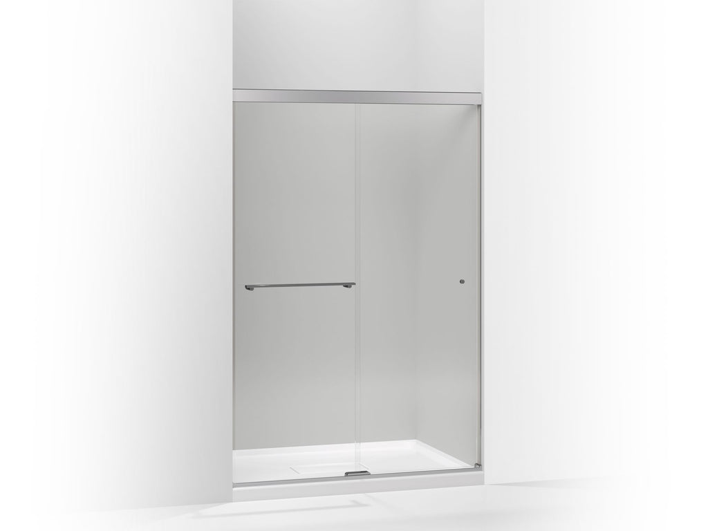 Revel® Sliding Shower Door, 70" H X 44-5/8 - 47-5/8" W, With 5/16" Thick Crystal Clear Glass