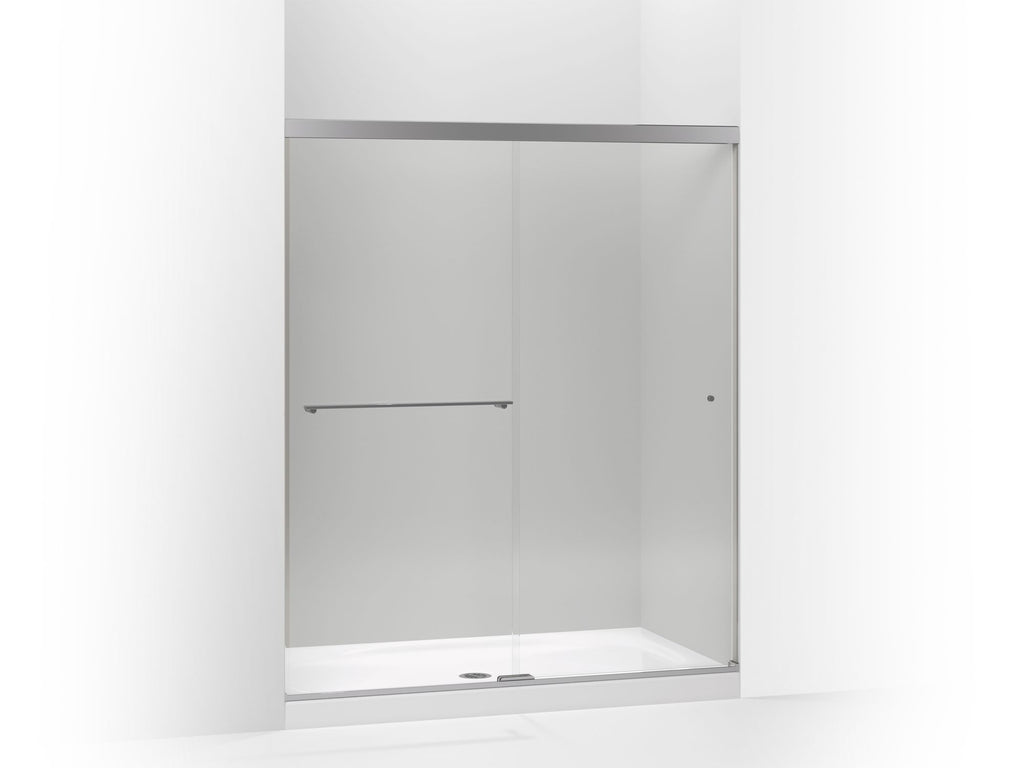 Revel® Sliding Shower Door, 70" H X 56-5/8 - 59-5/8" W, With 1/4" Thick Crystal Clear Glass