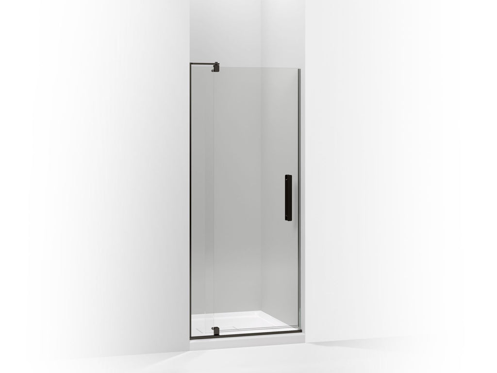 Revel® Pivot Shower Door, 70" H X 27-5/16 - 31-1/8" W, With 1/4" Thick Crystal Clear Glass