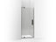 Revel® Pivot Shower Door, 70" H X 27-5/16 - 31-1/8" W, With 5/16" Thick Crystal Clear Glass