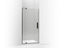 Revel® Pivot Shower Door, 70" H X 31-1/8 - 36" W, With 1/4" Thick Crystal Clear Glass