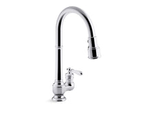 Artifacts® Pull-Down Kitchen Sink Faucet With Three-Function Sprayhead