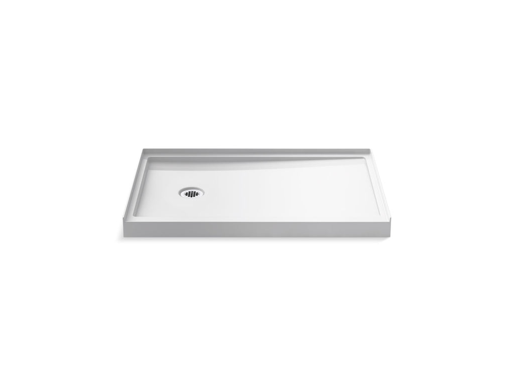 Rely® 48" X 32" Alcove Shower Base, Left Drain