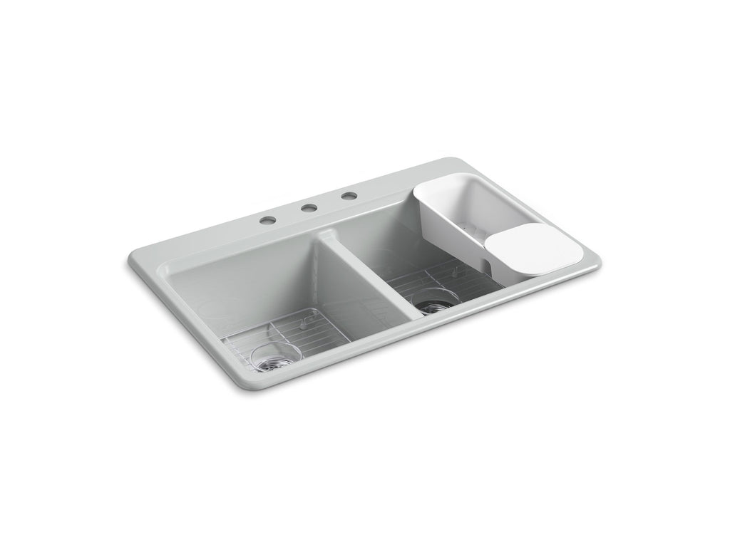 Riverby® 33" Top-Mount Double-Bowl Workstation Kitchen Sink