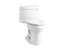 Cimarron® Comfort Height® One-piece elongated 1.28 gpf chair height toilet with right-hand trip lever, and Quiet-Close™ seat