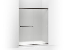Revel® Sliding Shower Door, 70" H X 56-5/8 - 59-5/8" W, With 1/4" Thick Frosted Glass