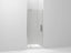 Revel® Pivot shower door, 74" H x 27-5/16 - 31-1/8" W, with 5/16" thick Frosted glass