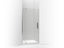 Revel® Pivot shower door, 74" H x 35-1/8 - 40" W, with 5/16" thick Frosted glass