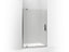 Revel® Pivot shower door, 74" H x 39-1/8 - 44" W, with 5/16" thick Frosted glass
