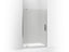 Revel® Pivot shower door, 74" H x 39-1/8 - 44" W, with 5/16" thick Frosted glass