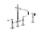 Artifacts® Two-Hole Bridge Kitchen Sink Faucet With Side Sprayer