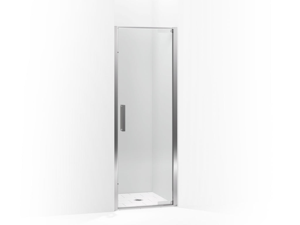 Torsion® Pivot shower door, 77" H x 28-5/16 - 29-15/16" W, with 5/16" thick Crystal Clear glass