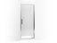 Torsion® Pivot shower door, 77" H x 33-7/8 - 35-7/16" W, with 5/16" thick Crystal Clear glass