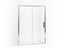 Torsion® Frameless sliding shower door with return panel, 77