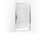 Torsion® Frameless sliding shower door, 77" H x 45-11/16 - 47-1/4" W, with 5/16" thick Crystal Clear glass