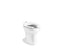 Wellcomme™ Ultra Floor-Mount Top Spud Antimicrobial Flushometer Bowl With Bedpan Lugs