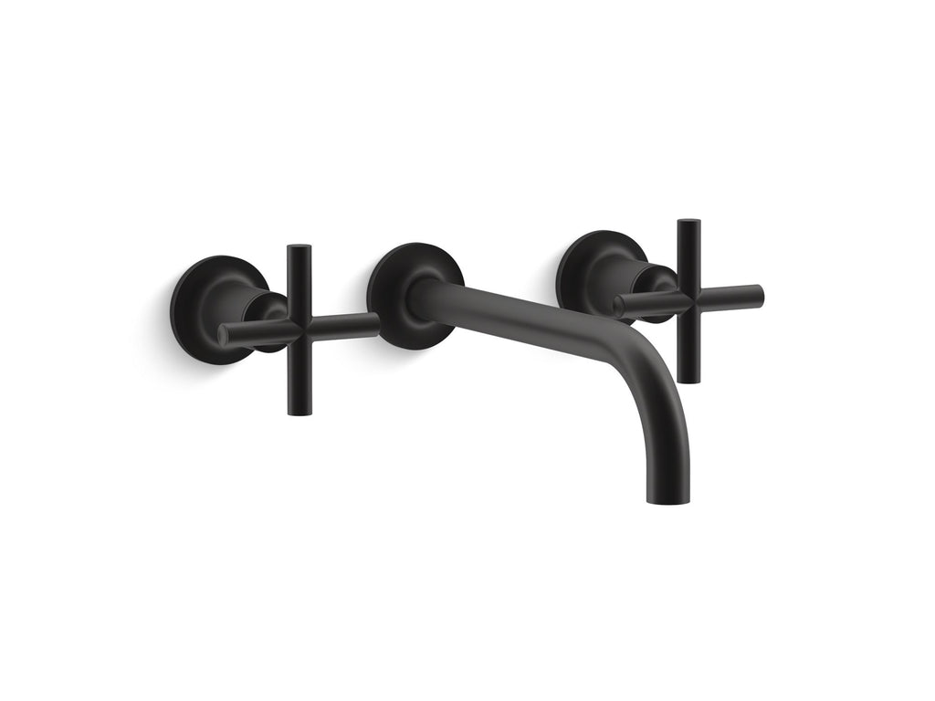 Purist® Wall-Mount Bathroom Sink Faucet Trim With Cross Handles, 1.2 Gpm