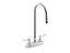 Triton® Bowe® 1.0 Gpm Centerset Bathroom Sink Faucet With Aerated Flow, Gooseneck Spout And Lever Handles, Drain Not Included