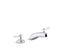 Triton® Bowe® 1.0 Gpm Widespread Bathroom Sink Faucet With Aerated Flow And Lever Handles, Drain Not Included