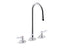 Triton® Bowe® 1.0 Gpm Widespread Bathroom Sink Faucet With Aerated Flow, Gooseneck Spout And Lever Handles, Drain Not Included