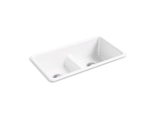 Iron/Tones® Smart Divide® 33" Top-/Undermount Double-Bowl Kitchen Sink