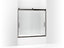 Levity® Sliding Bath Door, 59-3/4" H X 56-5/8 - 59-5/8" W, With 1/4" Thick Crystal Clear Glass