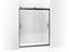 Levity® Sliding Shower Door, 74" H X 56-5/8 - 59-5/8" W, With 1/4" Thick Crystal Clear Glass