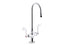 Triton® Bowe® 0.5 Gpm Monoblock Gooseneck Bathroom Sink Faucet With Aerated Flow And Wristblade Handles, Drain Not Included