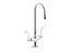 Triton® Bowe® 1.0 Gpm Monoblock Gooseneck Bathroom Sink Faucet With Aerated Flow And Wristblade Handles, Drain Not Included